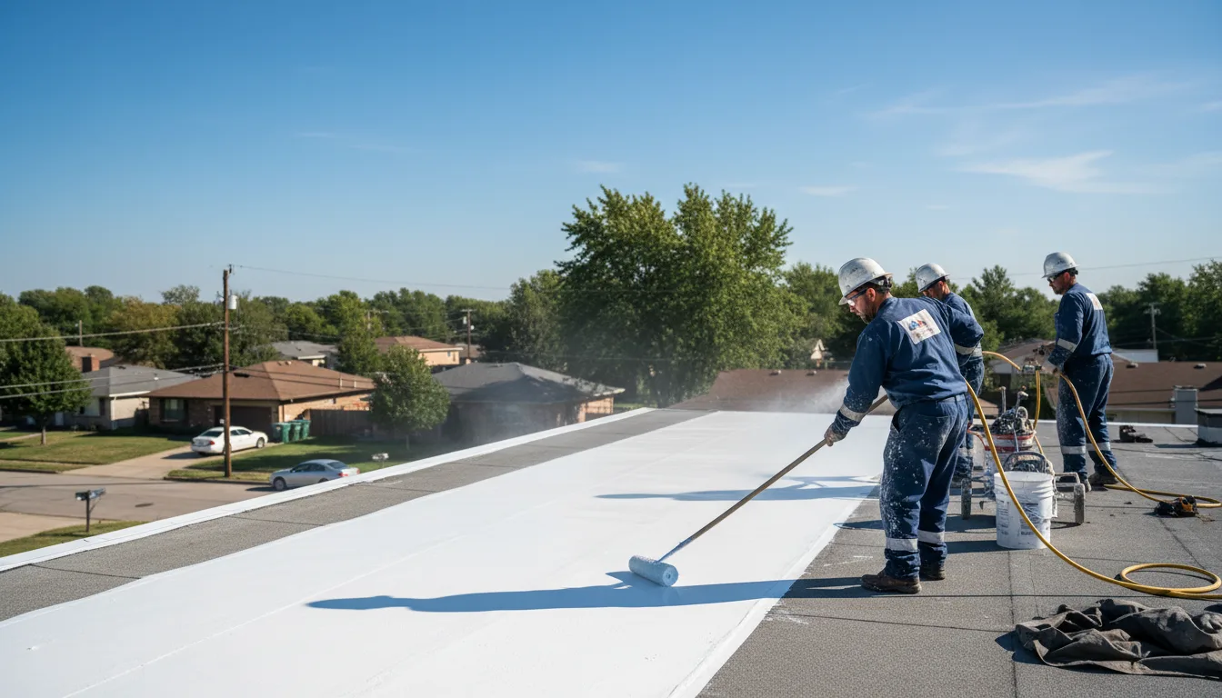 Commercial roof coating in Brady, MT near me